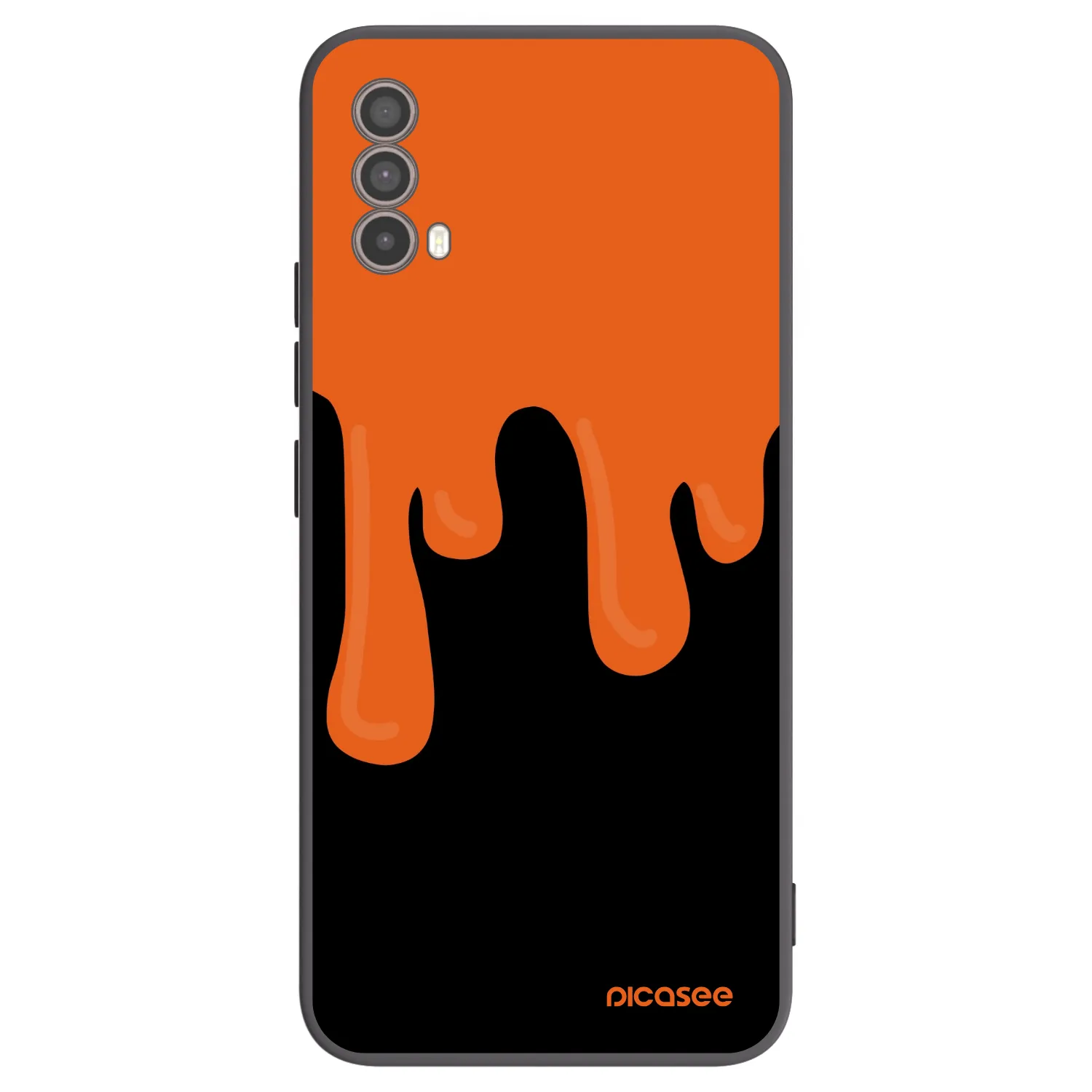 Picasee silikonový černý obal pro Motorola Moto E40 - Orange spooky