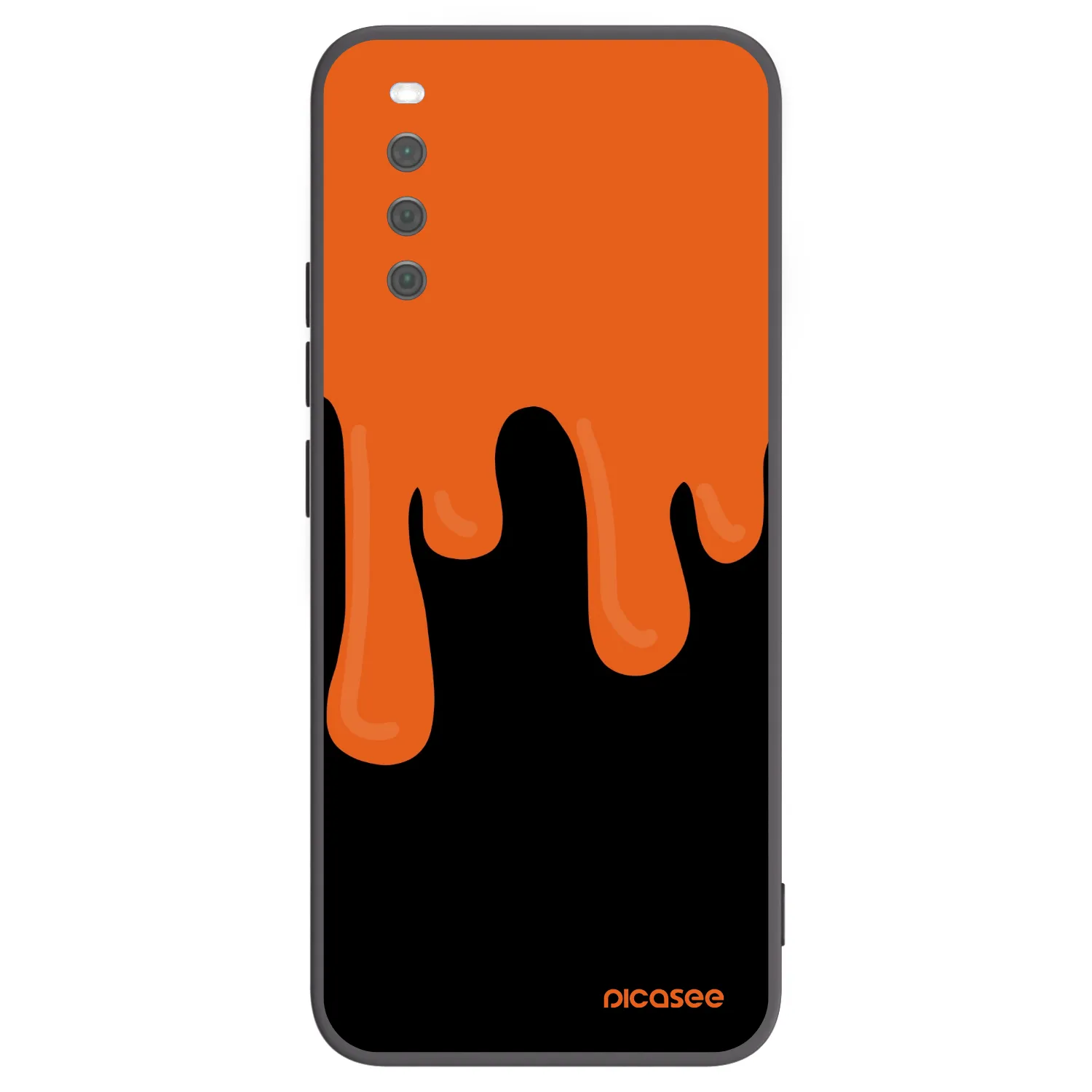 Picasee silikonový černý obal pro Sony Xperia 10 III - Orange spooky