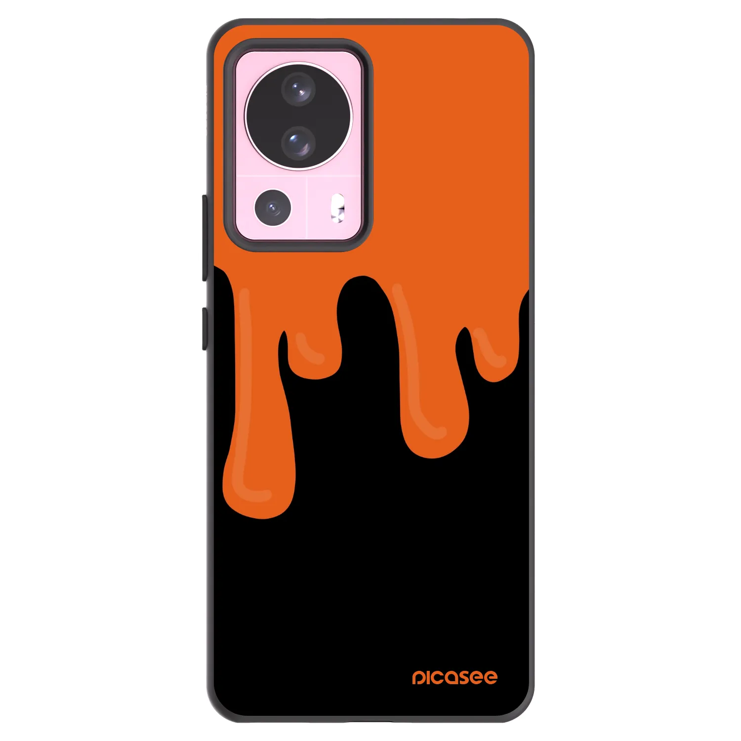 Picasee silikonový černý obal pro Xiaomi 13 Lite - Orange spooky