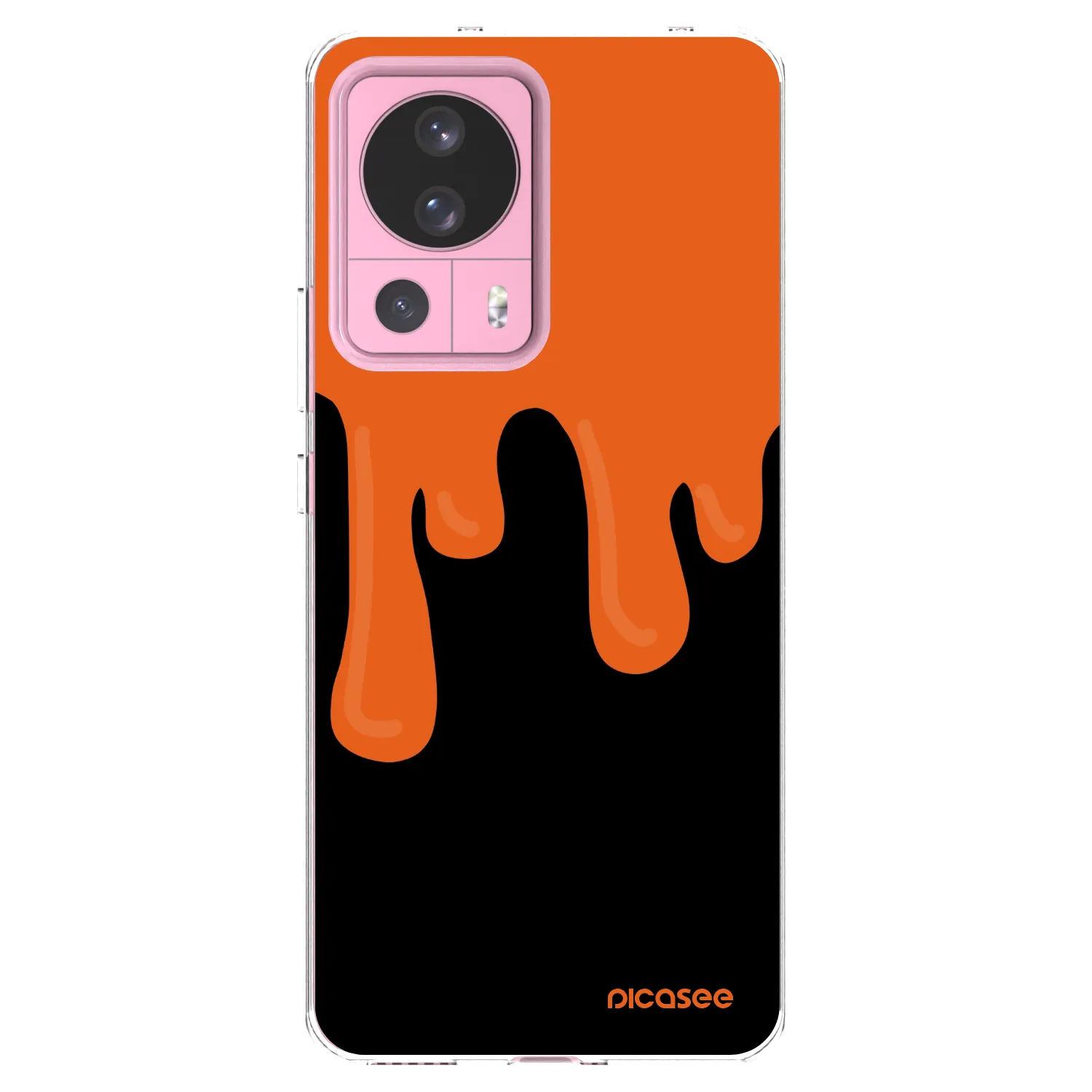 Picasee silikonový průhledný obal pro Xiaomi 13 Lite - Orange spooky