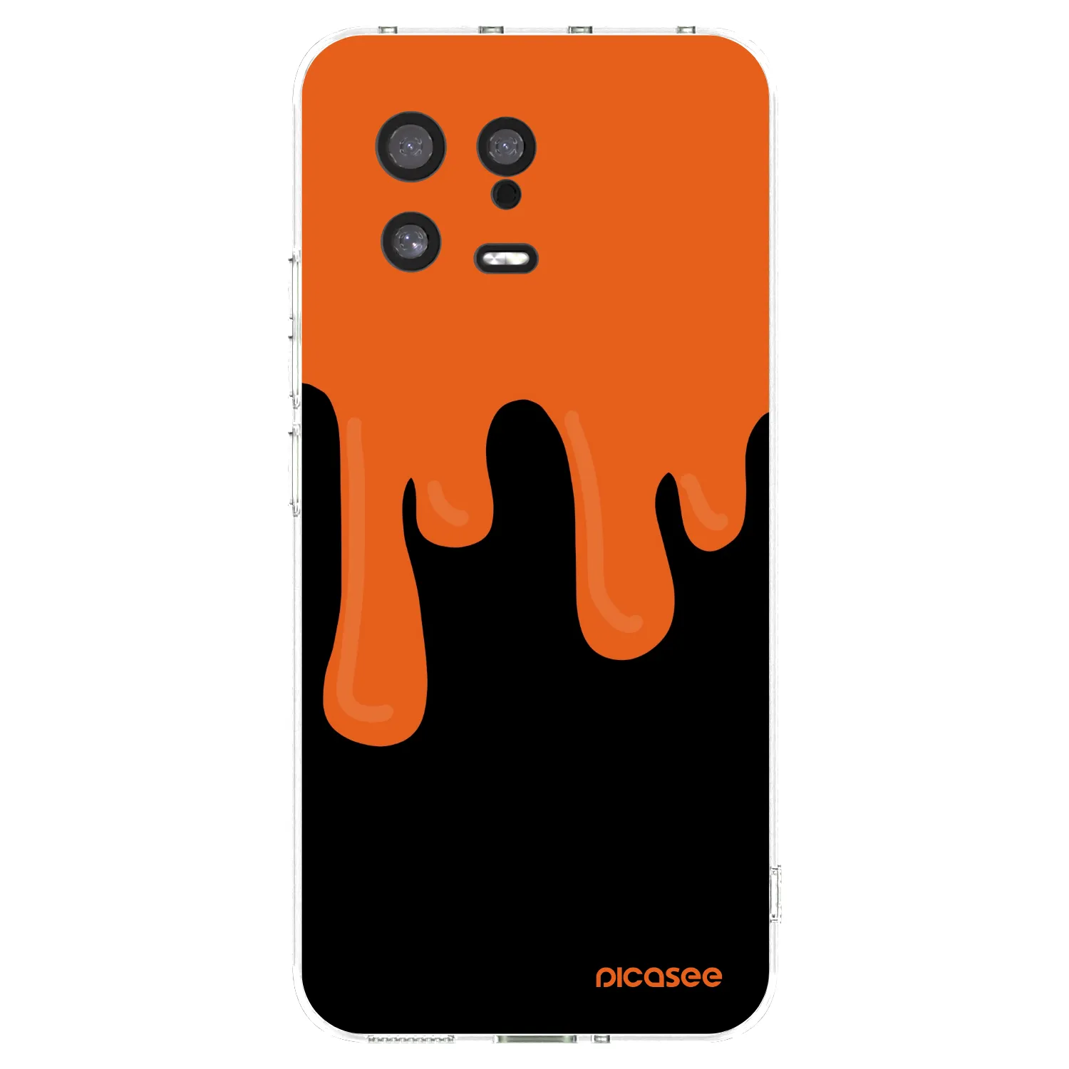 Picasee silikonový průhledný obal pro Xiaomi 13 - Orange spooky