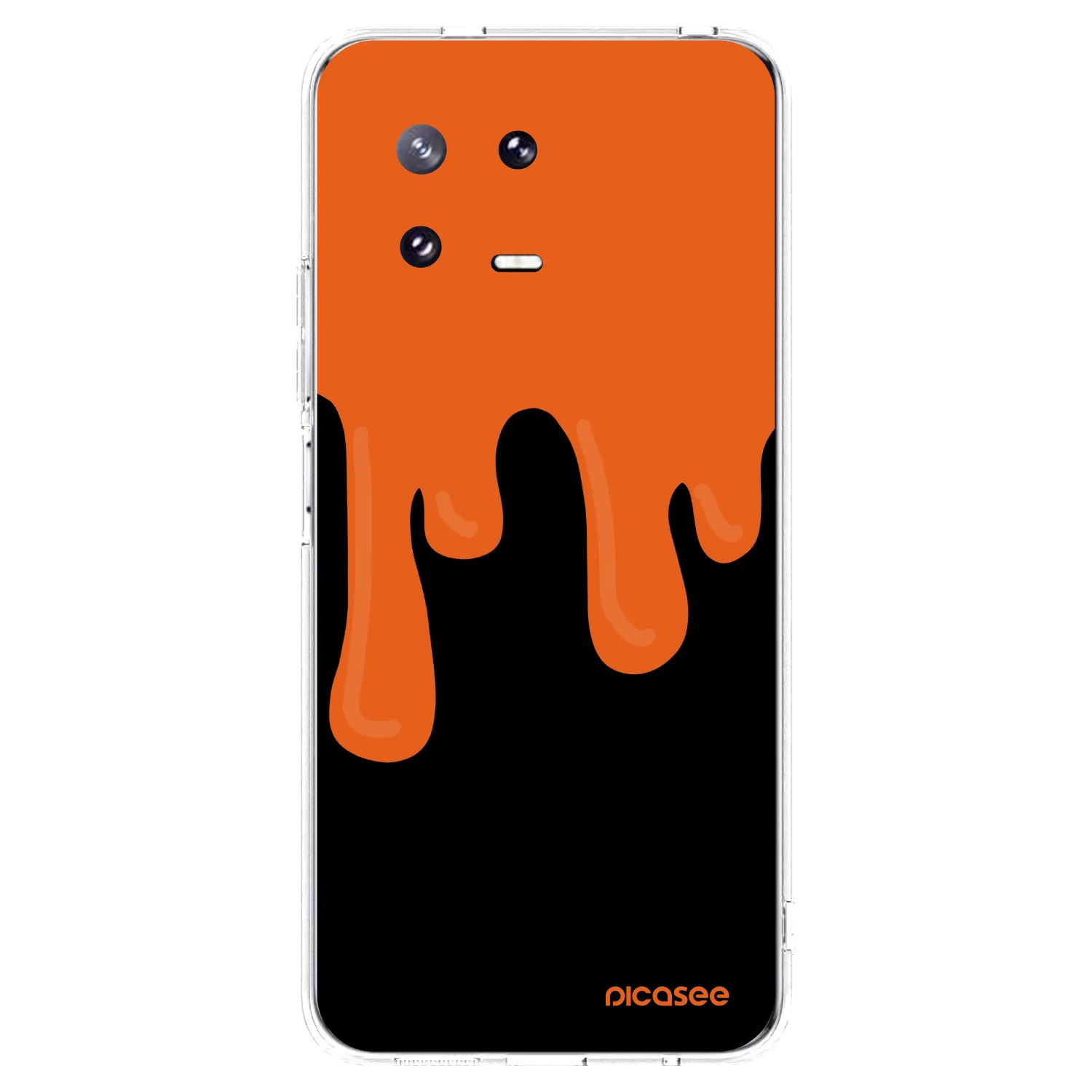 Picasee silikonový průhledný obal pro Xiaomi 13 Pro - Orange spooky