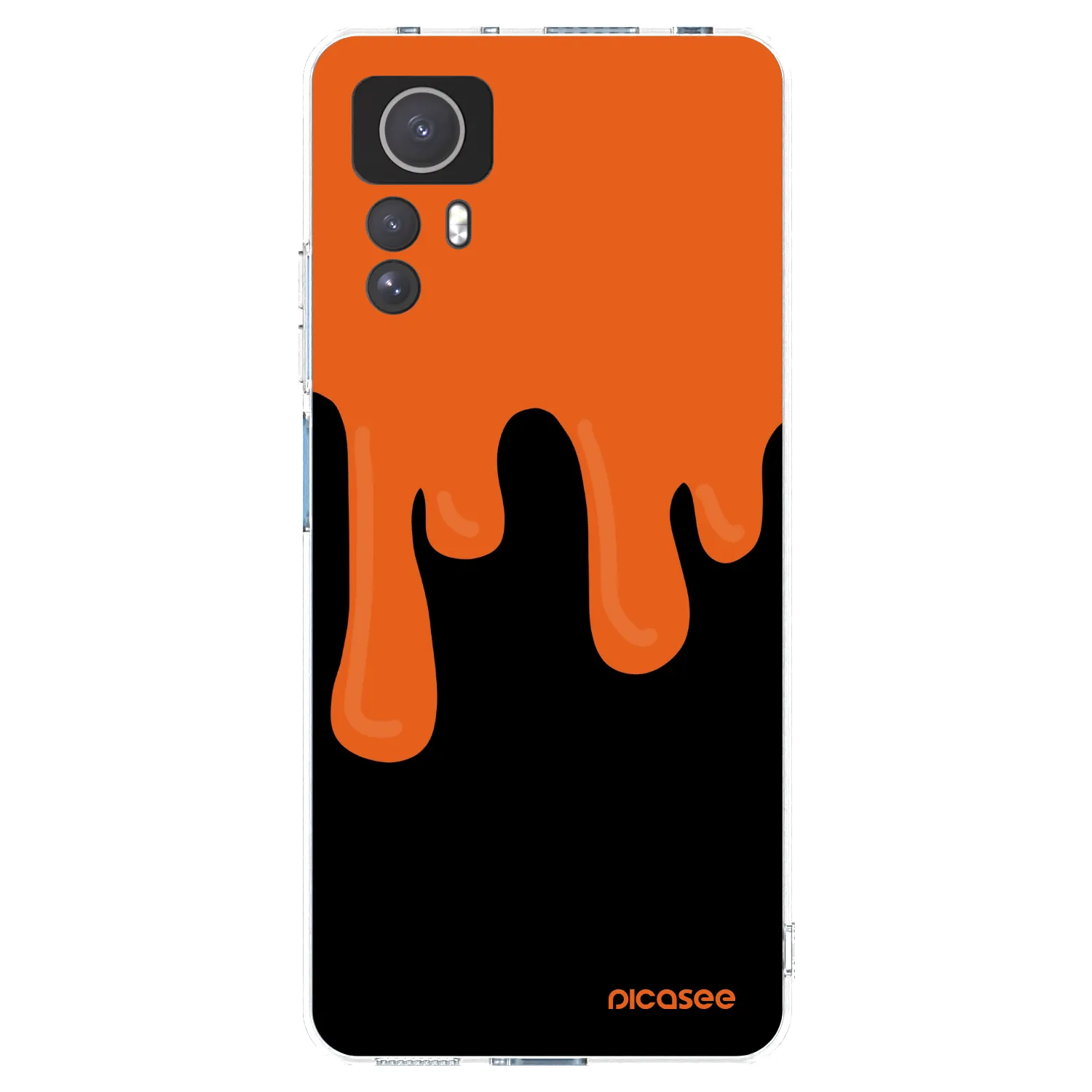Picasee silikonový průhledný obal pro Xiaomi Redmi Note 12S - Orange spooky
