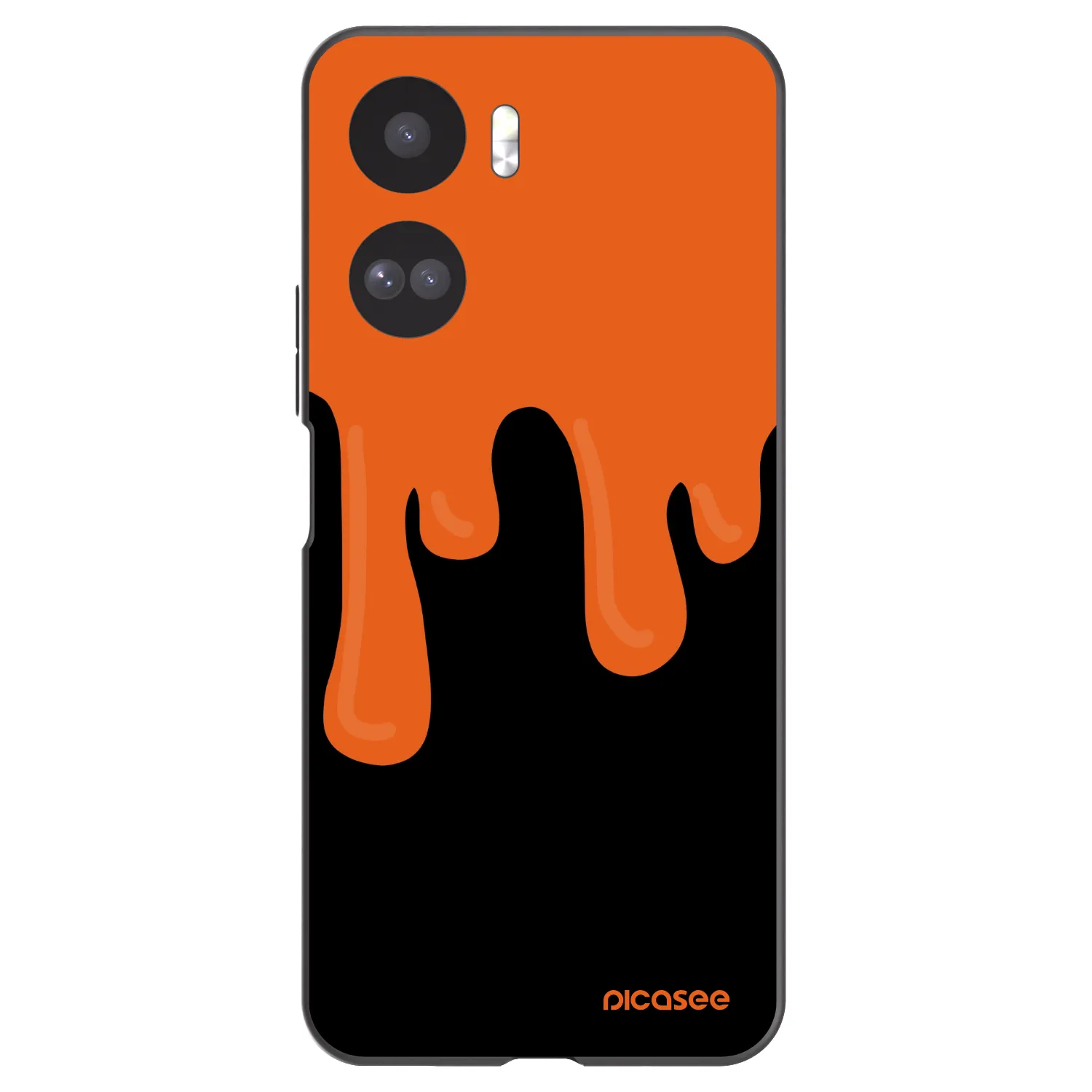Picasee silikonový černý obal pro Honor 90 Lite 5G - Orange spooky