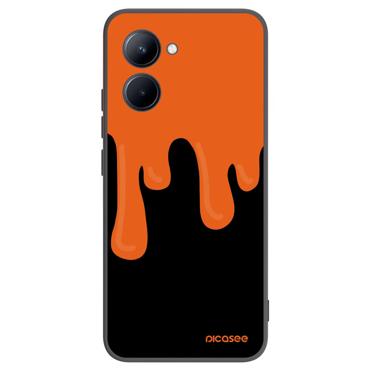 Picasee silikonový černý obal pro Realme C33 (2023) - Orange spooky