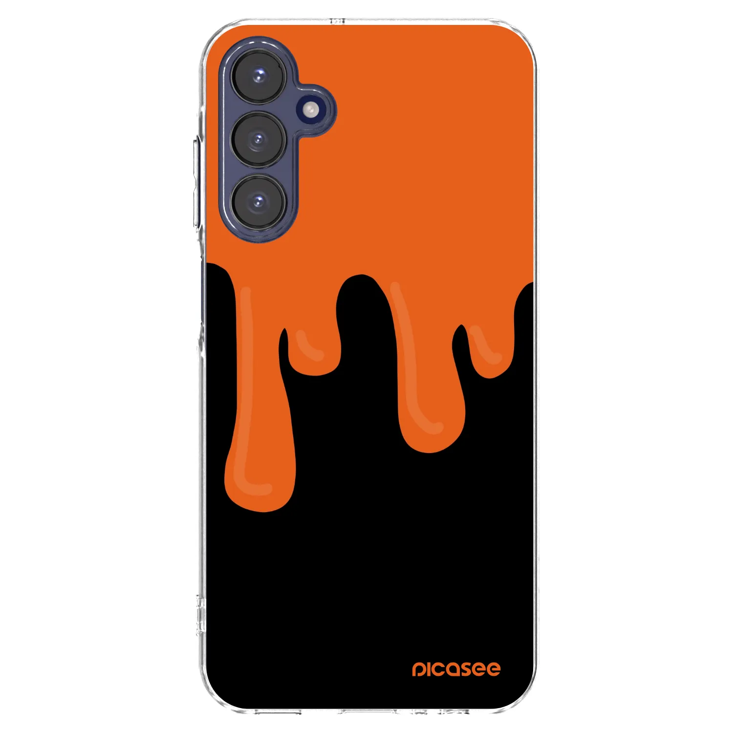 Picasee silikonový průhledný obal pro Samsung Galaxy A15 A155F 4G - Orange spooky