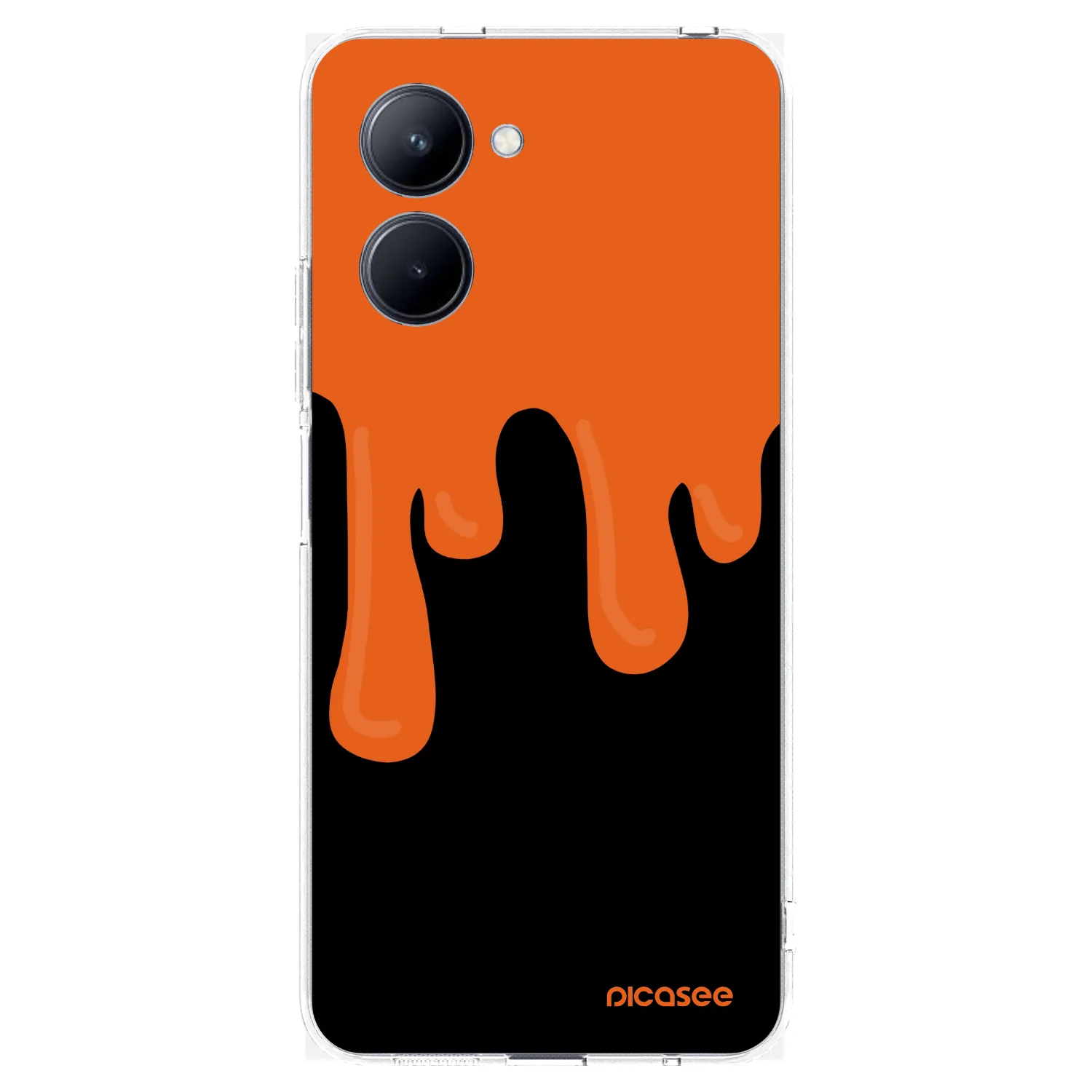 Picasee silikonový průhledný obal pro Realme C33 (2023) - Orange spooky