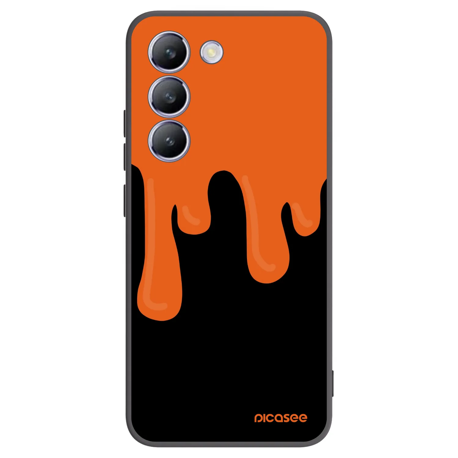 Picasee silikonový černý obal pro Vivo V40 SE 5G - Orange spooky