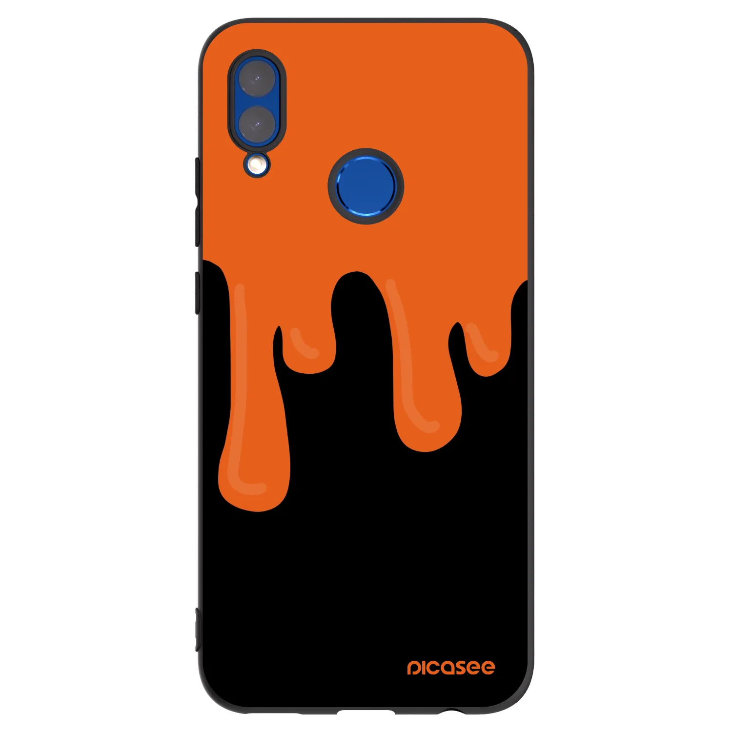Picasee silikonový černý obal pro Huawei P Smart 2019 - Orange spooky