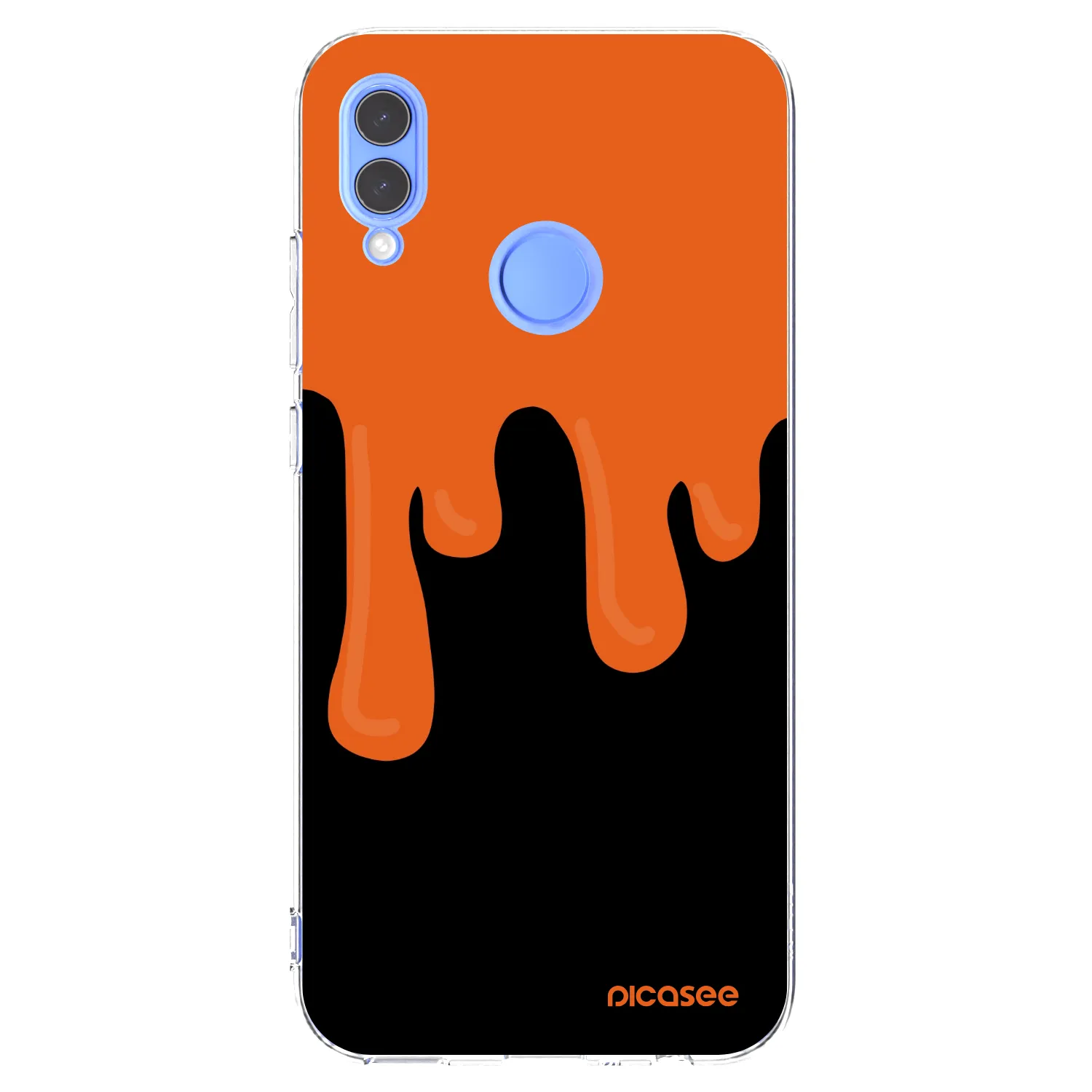 Picasee silikonový průhledný obal pro Huawei P Smart 2019 - Orange spooky