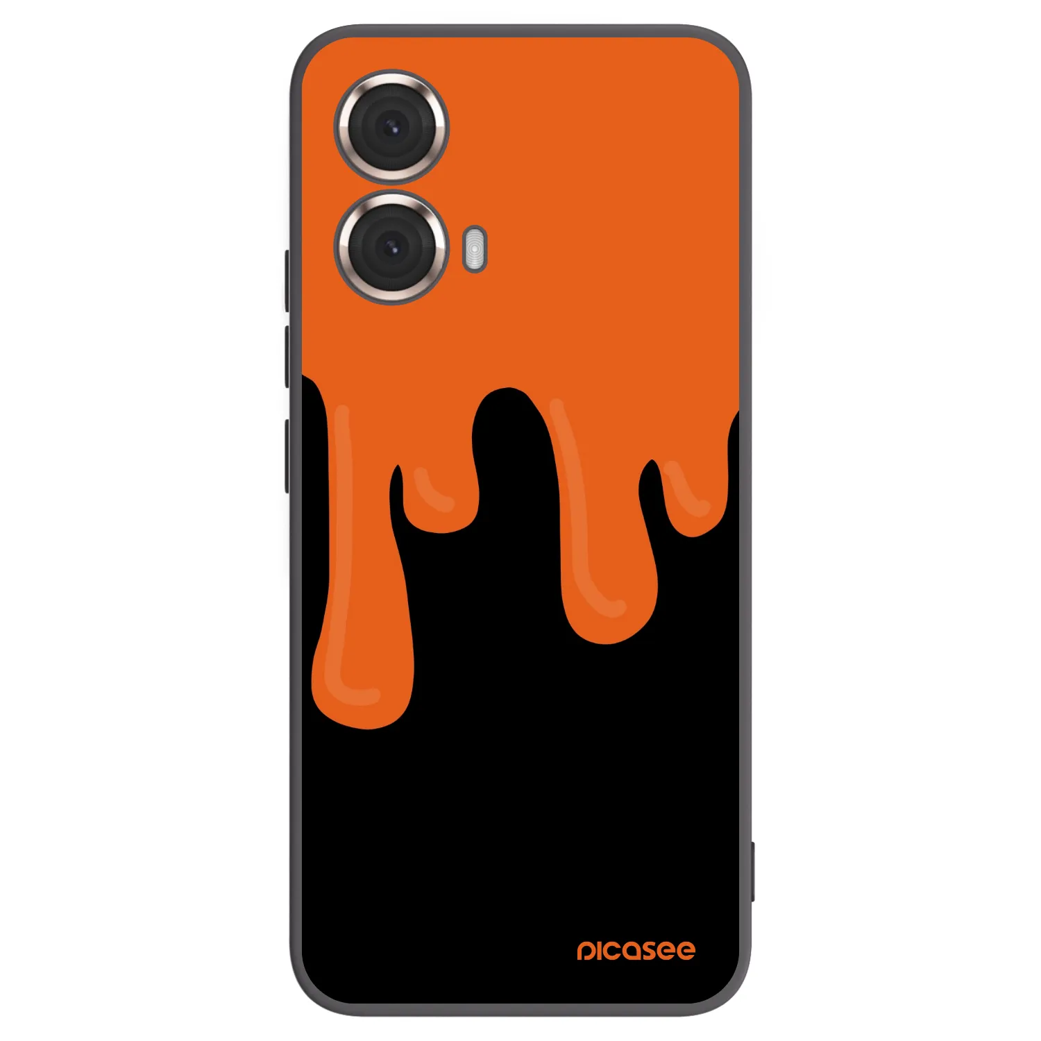 Picasee silikonový černý obal pro Motorola Moto G85 - Orange spooky