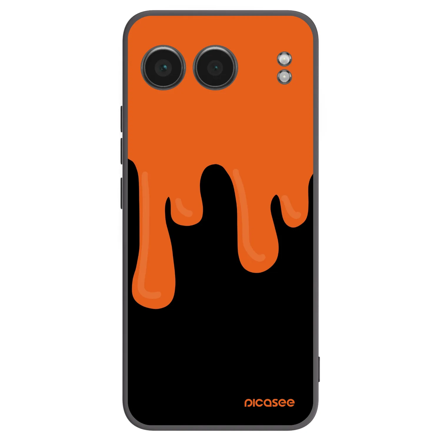 Picasee silikonový černý obal pro OnePlus Nord 4 - Orange spooky