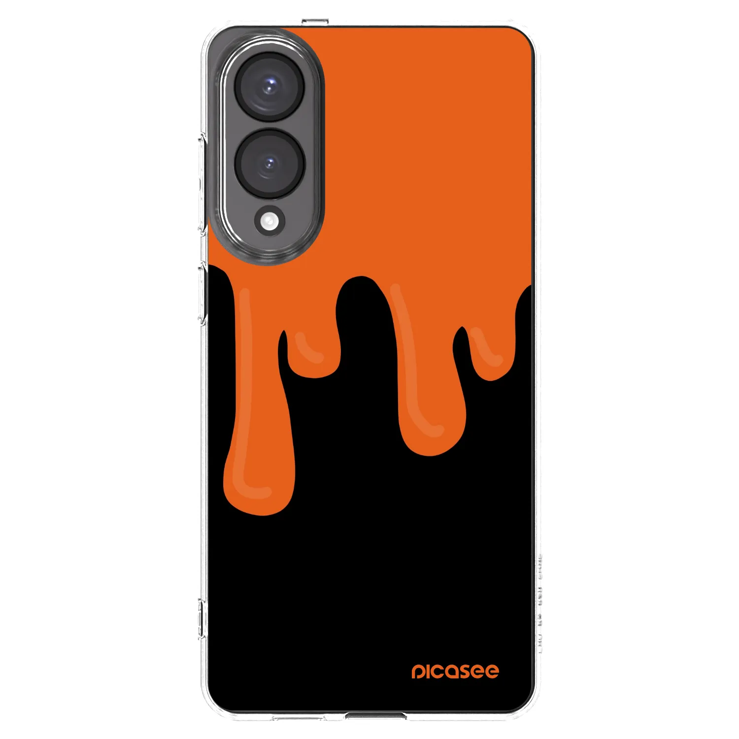 Picasee silikonový průhledný obal pro Samsung Galaxy S25 Edge 5G - Orange spooky