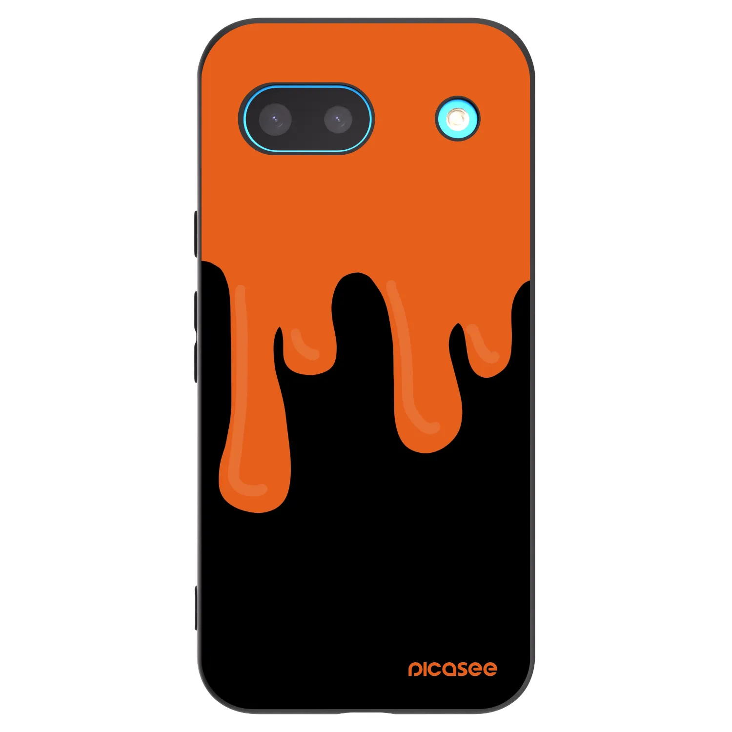 Picasee silikonový černý obal pro Google Pixel 8 - Orange spooky