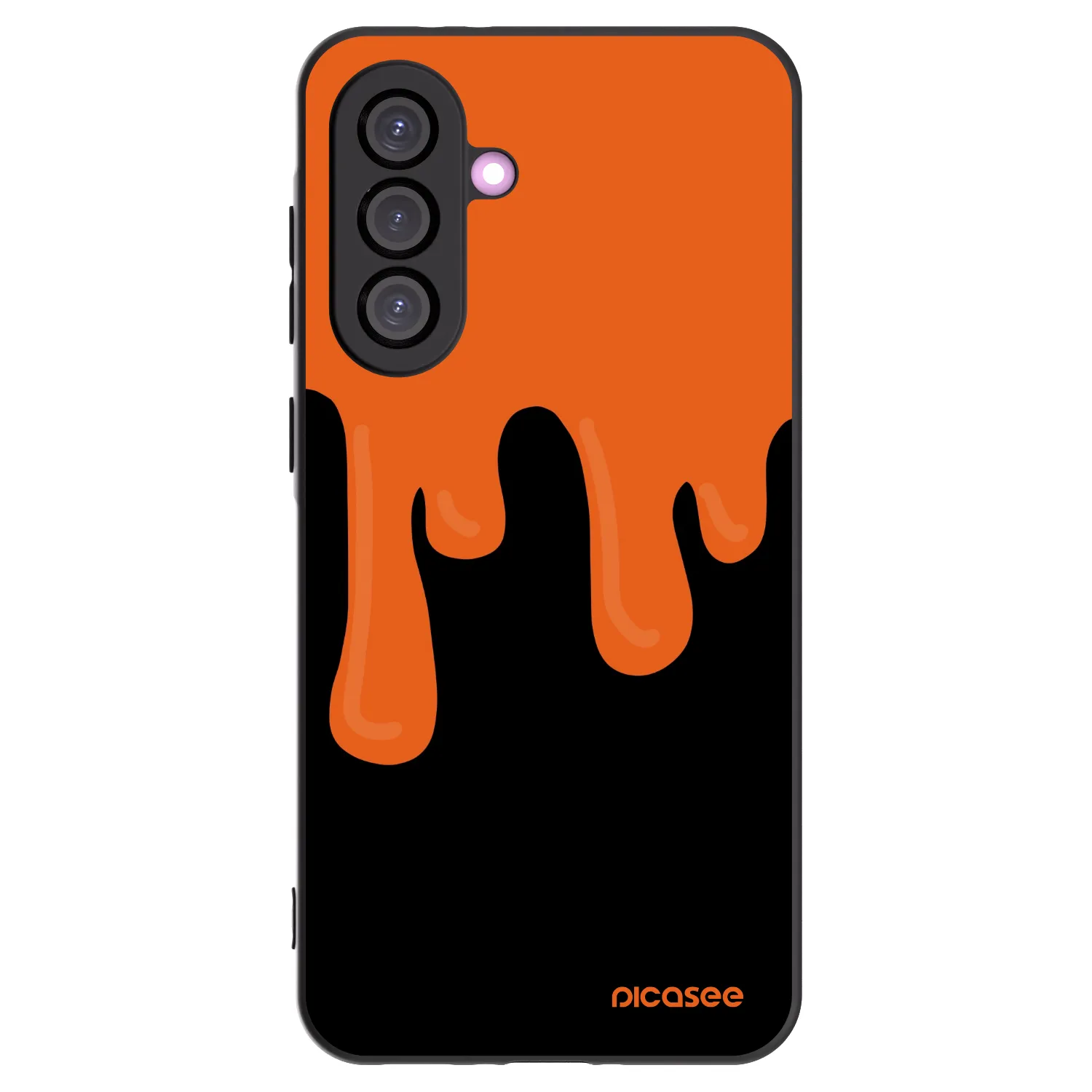 Picasee silikonový černý obal pro Samsung Galaxy A56 5G A566B - Orange spooky