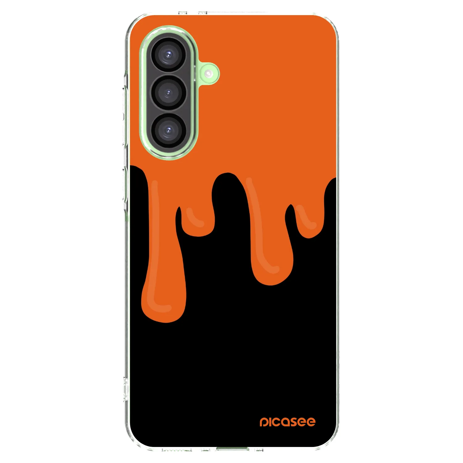 Picasee silikonový průhledný obal pro Samsung Galaxy A26 5G A266B - Orange spooky