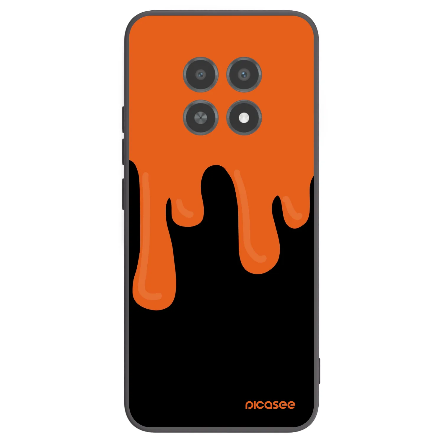 Picasee silikonový černý obal pro Realme 12X - Orange spooky