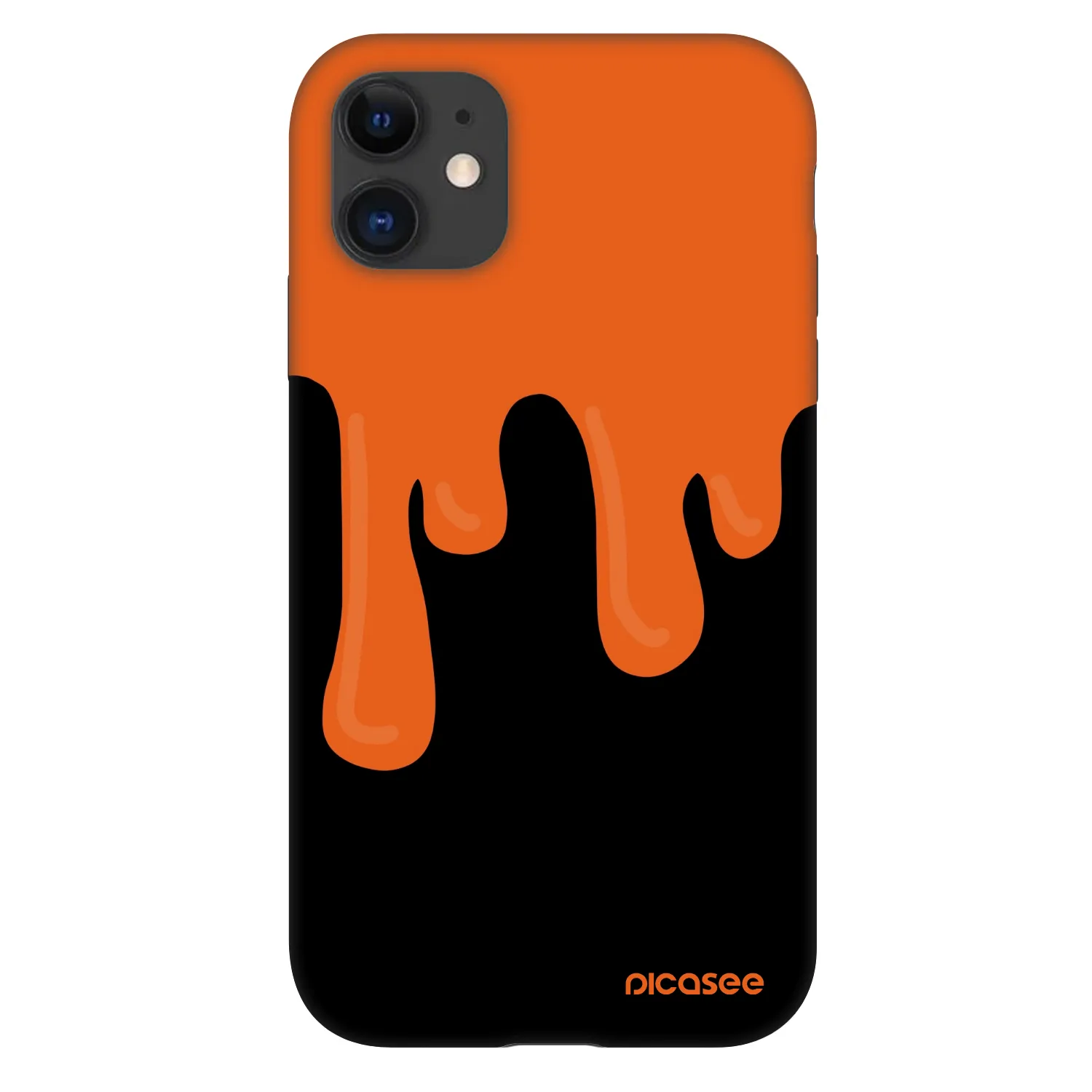 Picasee Fashion Case pro Apple iPhone 11 - Orange spooky