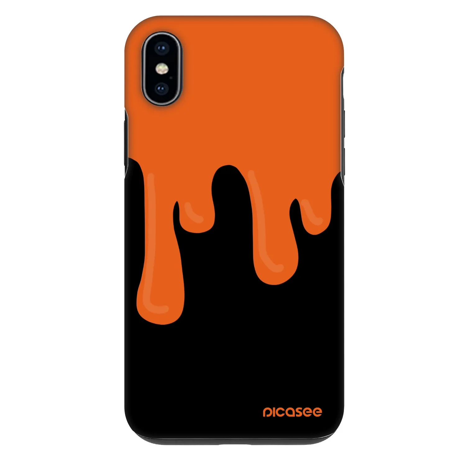 Picasee Fashion Case pro Apple iPhone XS Max - Orange spooky
