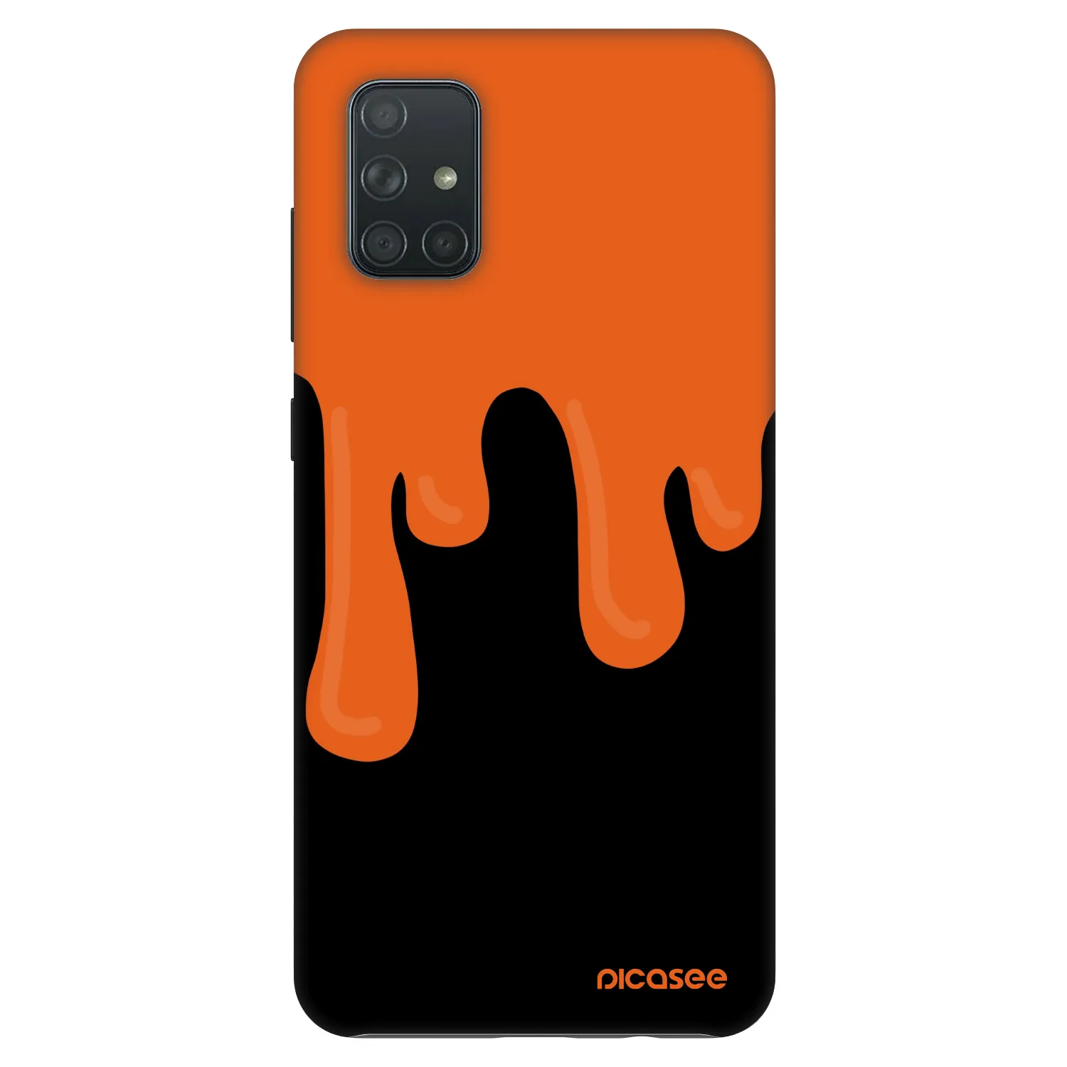 Picasee Fashion Case pro Samsung Galaxy A71 A715F - Orange spooky