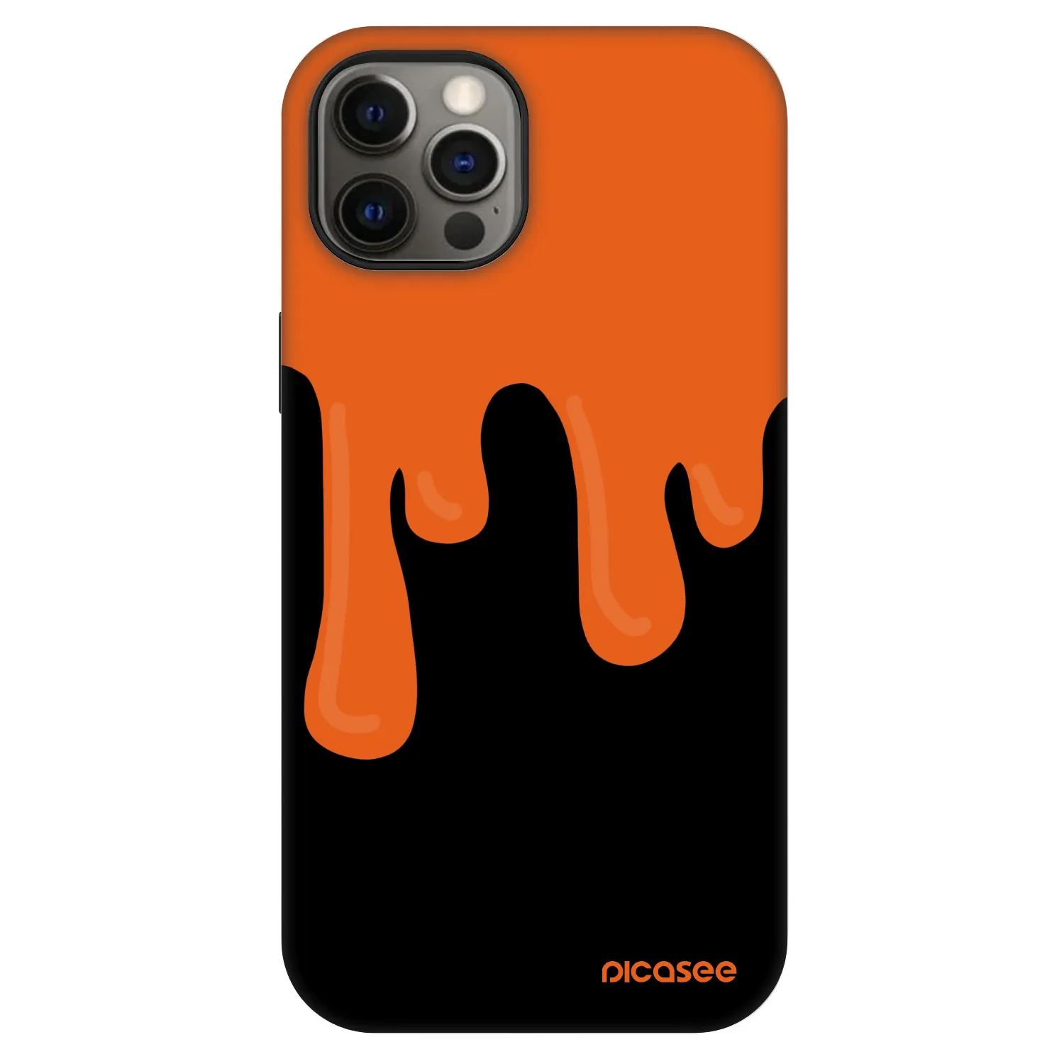 Picasee Fashion Case MagSafe Apple iPhone 12 - Orange spooky