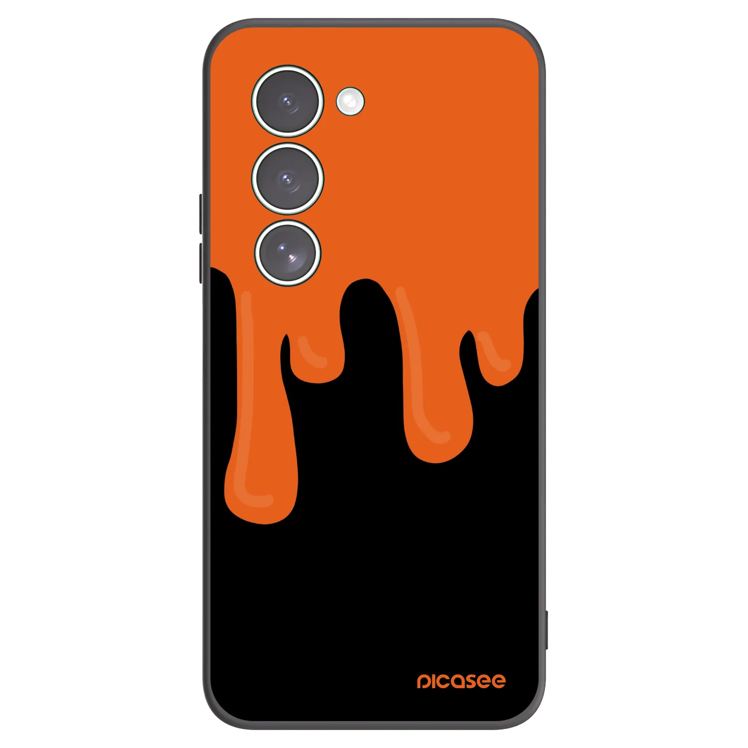 Picasee silikonový černý obal pro Xiaomi Redmi 15 5G - Orange spooky