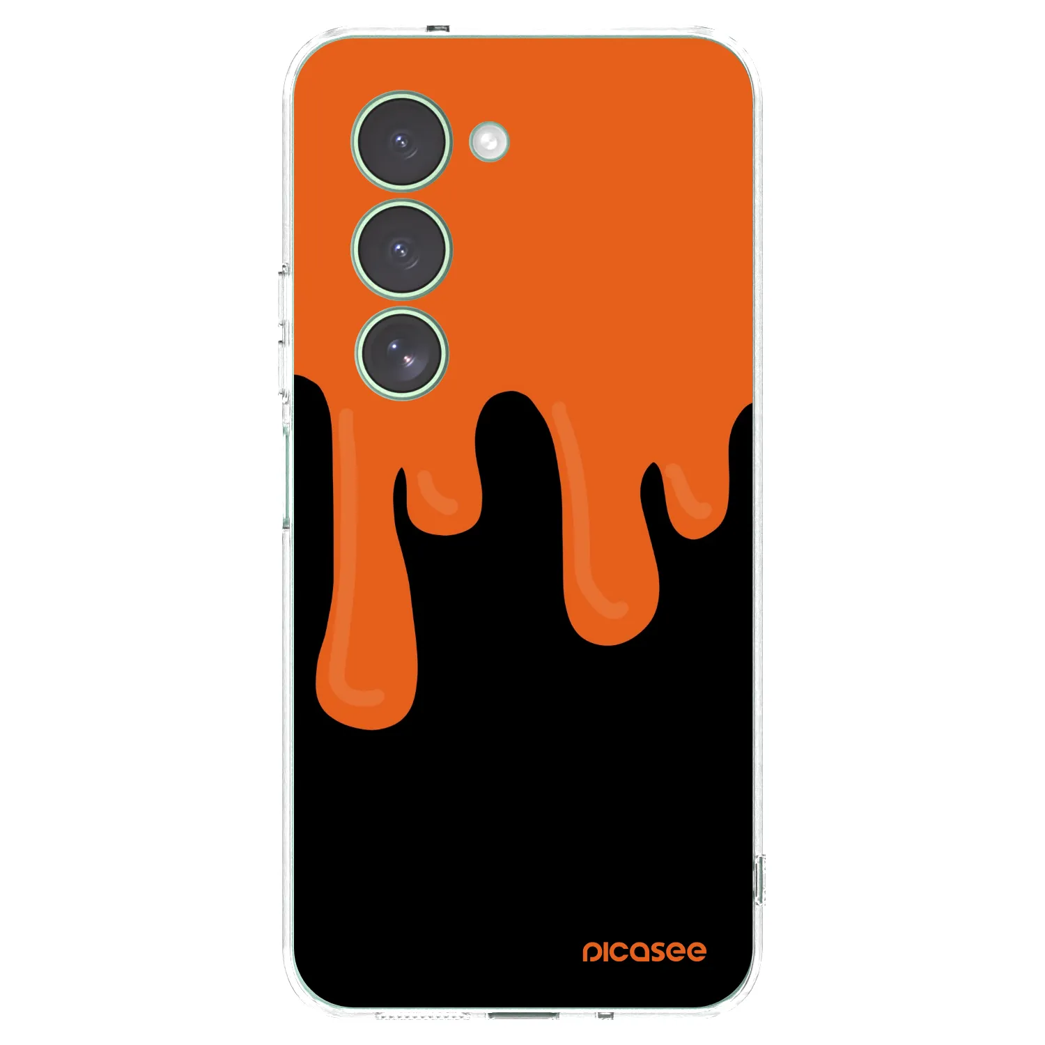 Picasee silikonový průhledný obal pro Xiaomi Redmi 15 5G - Orange spooky