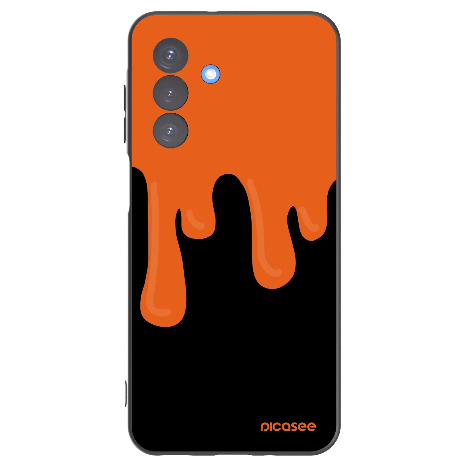 Picasee silikonový černý obal pro Samsung Galaxy A17 5G - Orange spooky