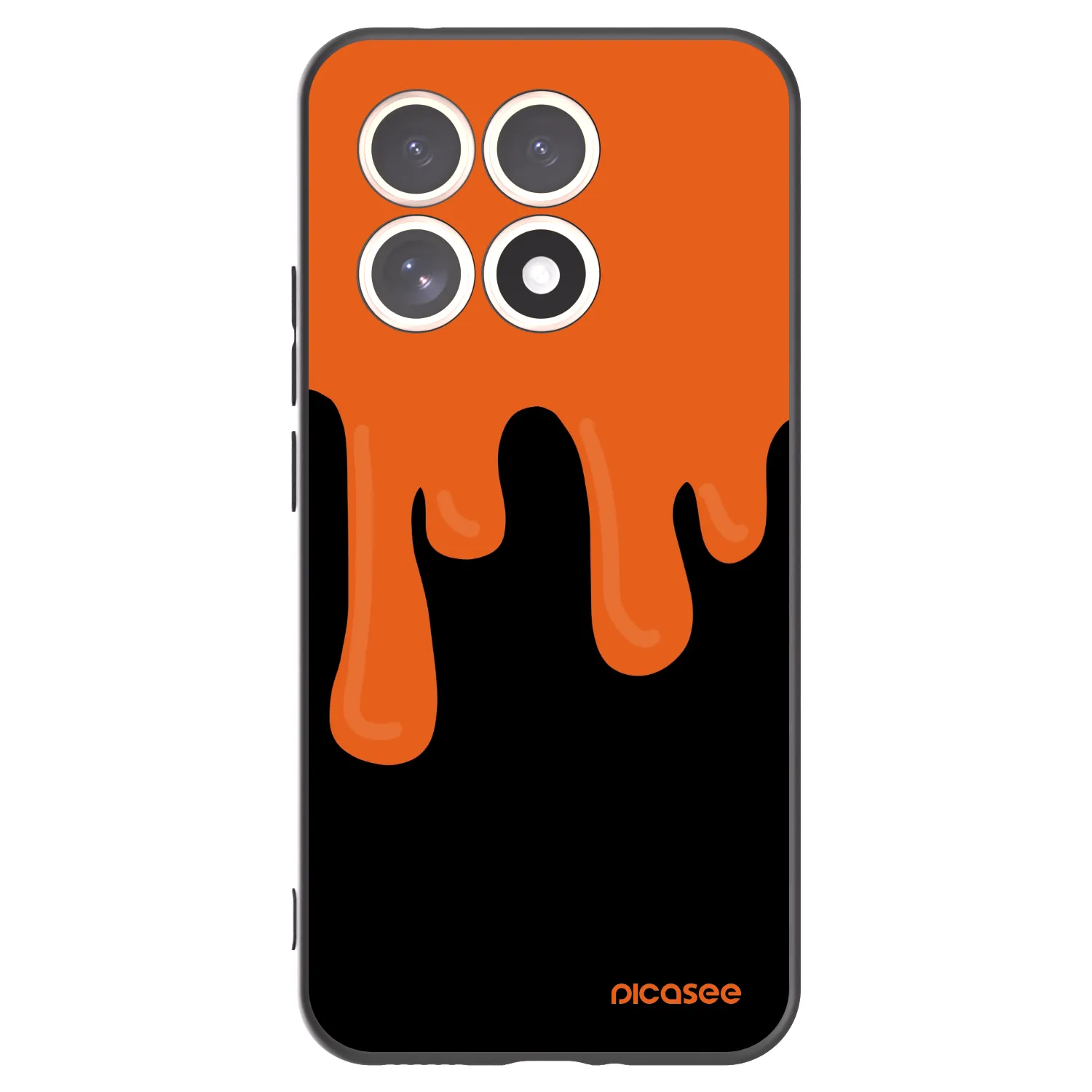 Picasee silikonový černý obal pro Xiaomi 15T - Orange spooky