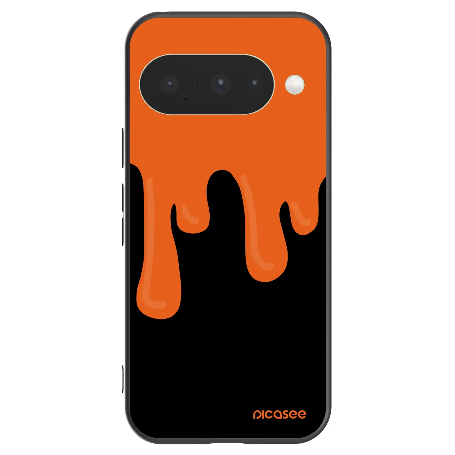 Picasee silikonový černý obal pro Google Pixel 10 - Orange spooky