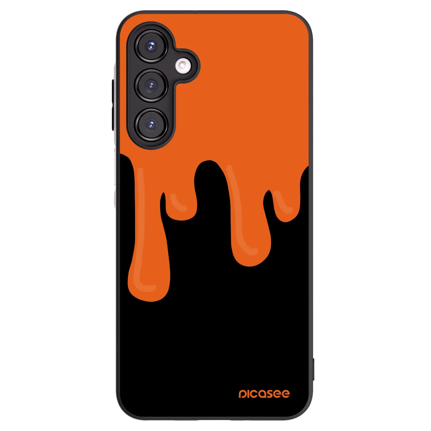 Picasee silikonový černý obal pro Samsung Galaxy A16 4G - Orange spooky