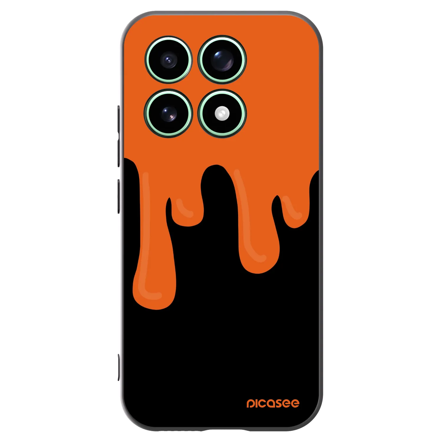 Picasee silikonový černý obal pro Xiaomi 17 - Orange spooky