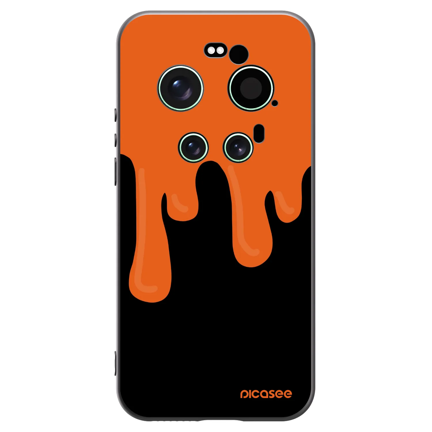 Picasee silikonový černý obal pro Xiaomi 17 Ultra - Orange spooky