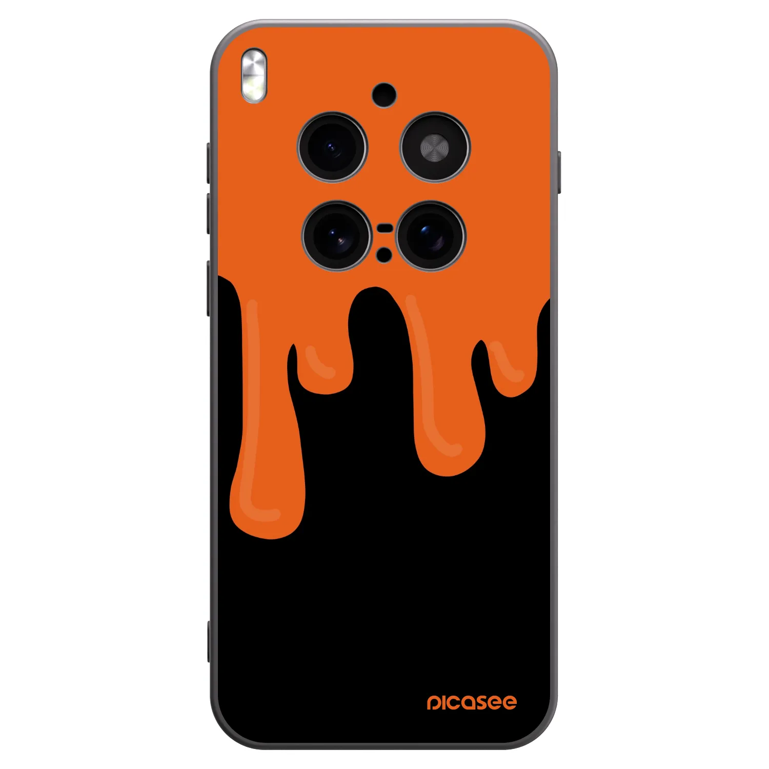 Picasee silikonový černý obal pro Vivo X300 Pro - Orange spooky