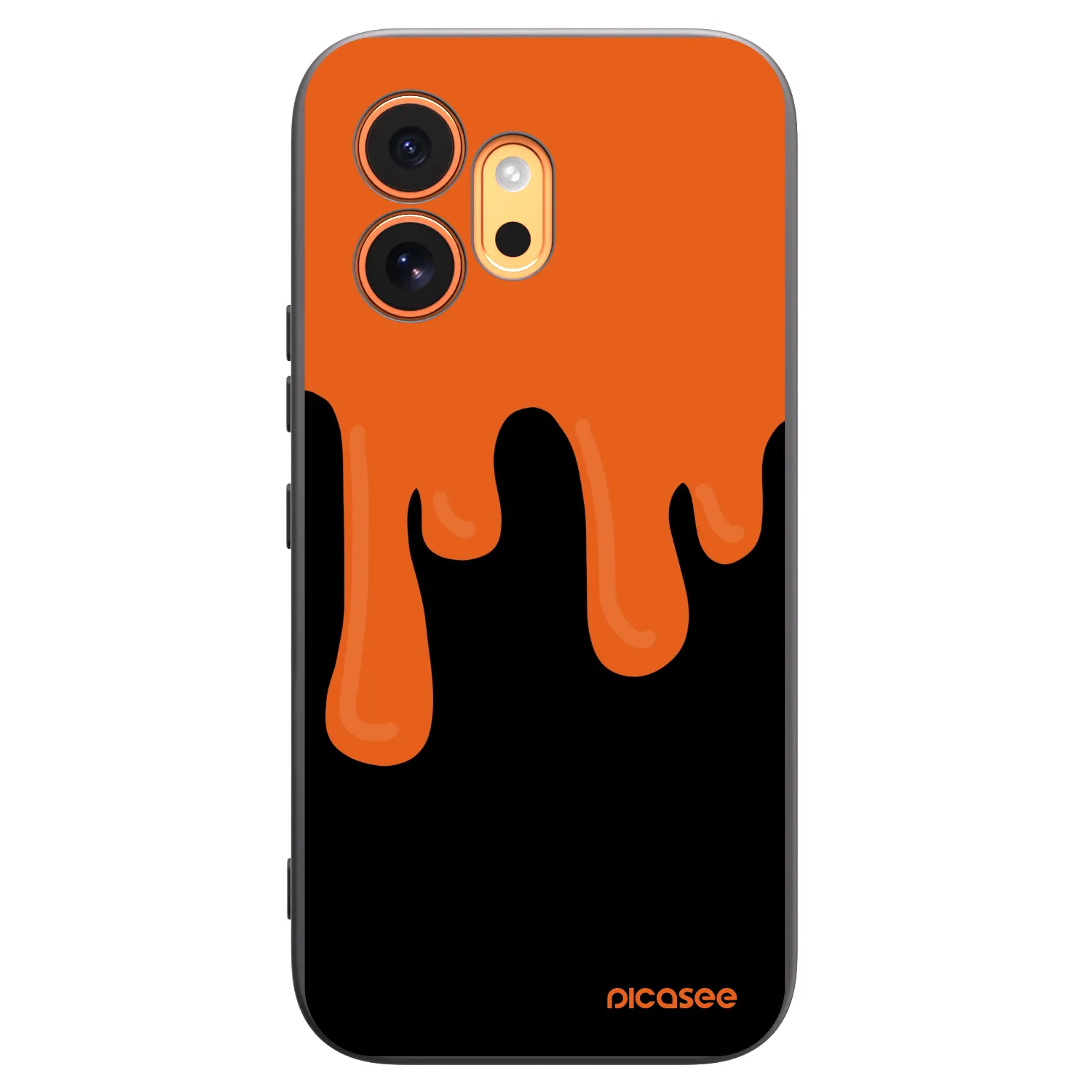 Picasee silikonový černý obal pro Honor 600 - Orange spooky