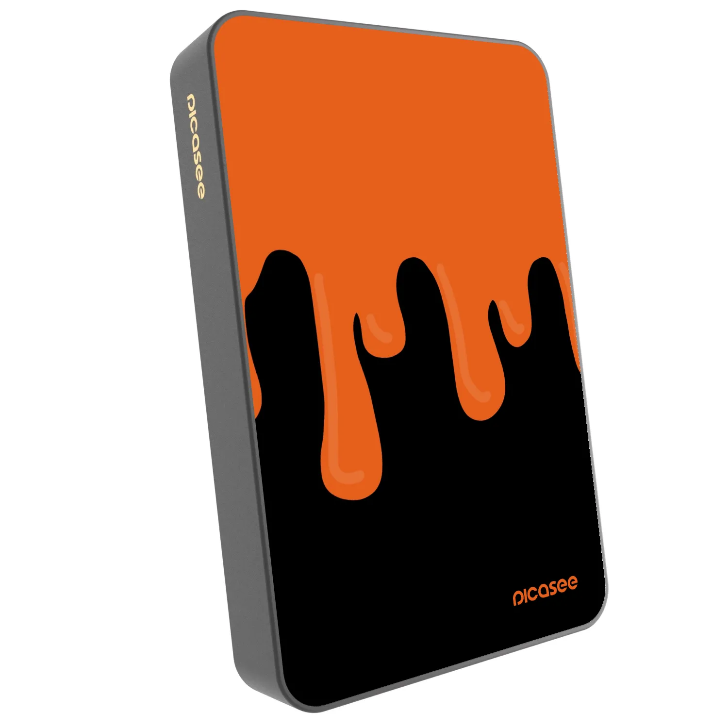 Picasee Powerbanka s MagSafe 10 000 mAh Šedá - Orange spooky