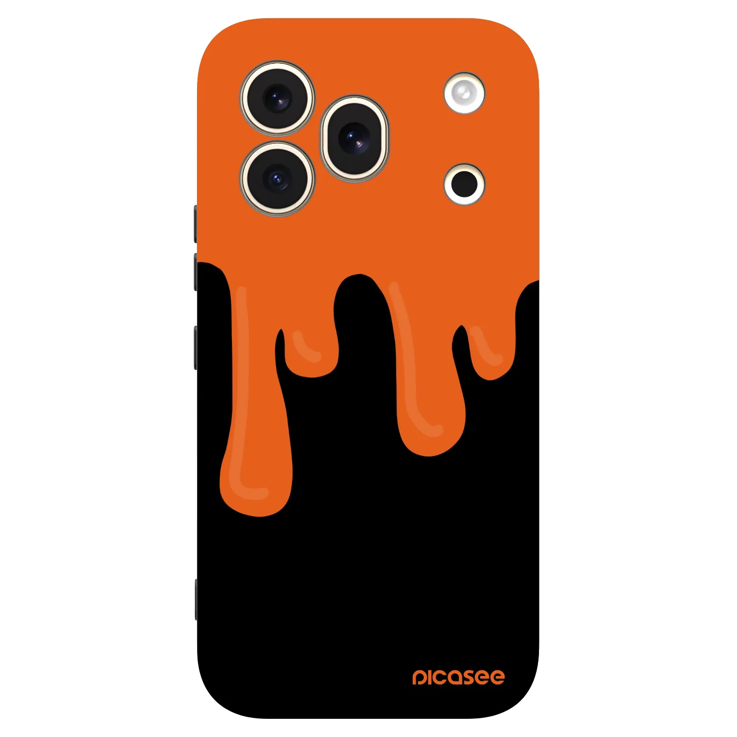 Picasee silikonový černý obal pro Honor 600 Pro - Orange spooky