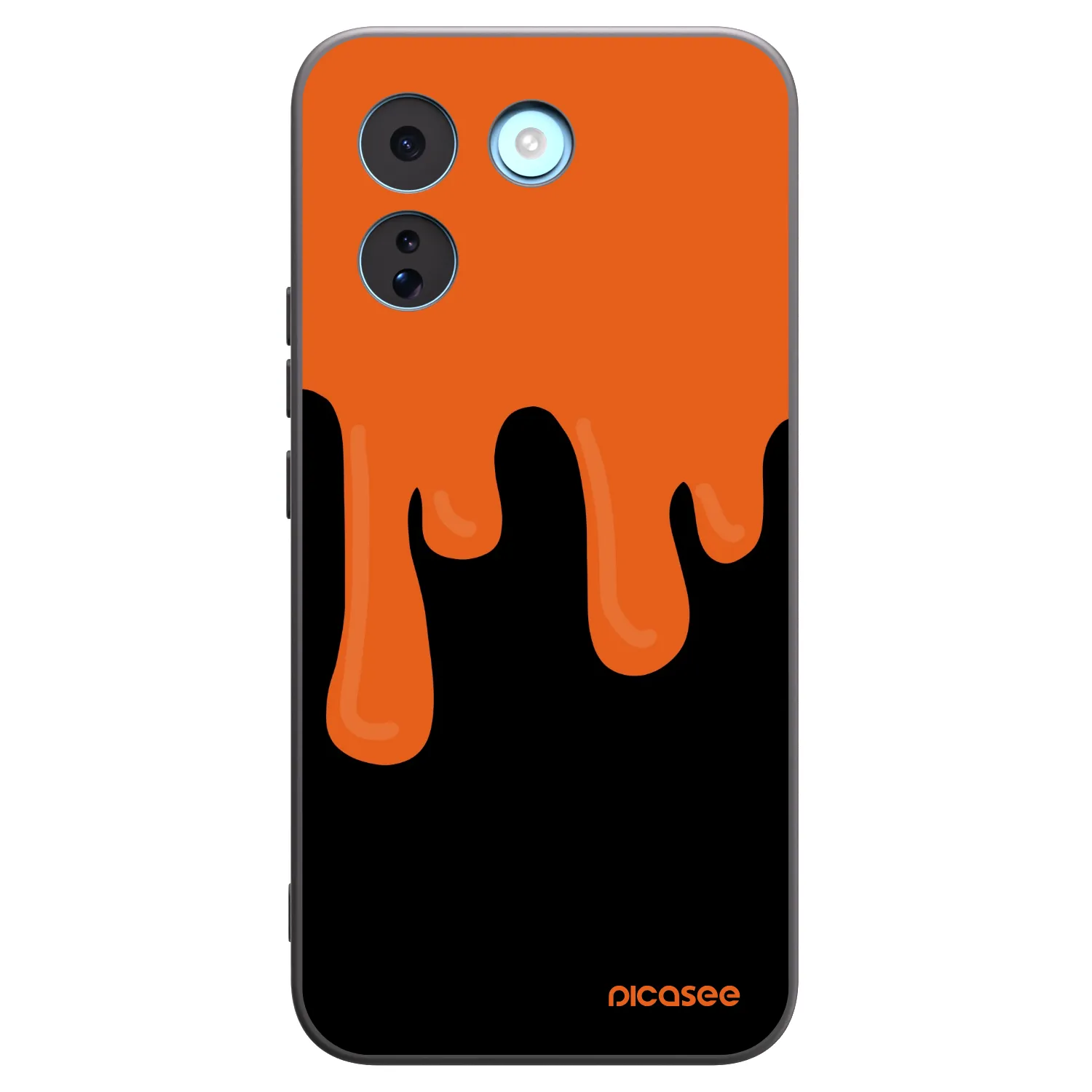Picasee silikonový černý obal pro Xiaomi Redmi Note 17 Pro MAX 5G - Orange spooky