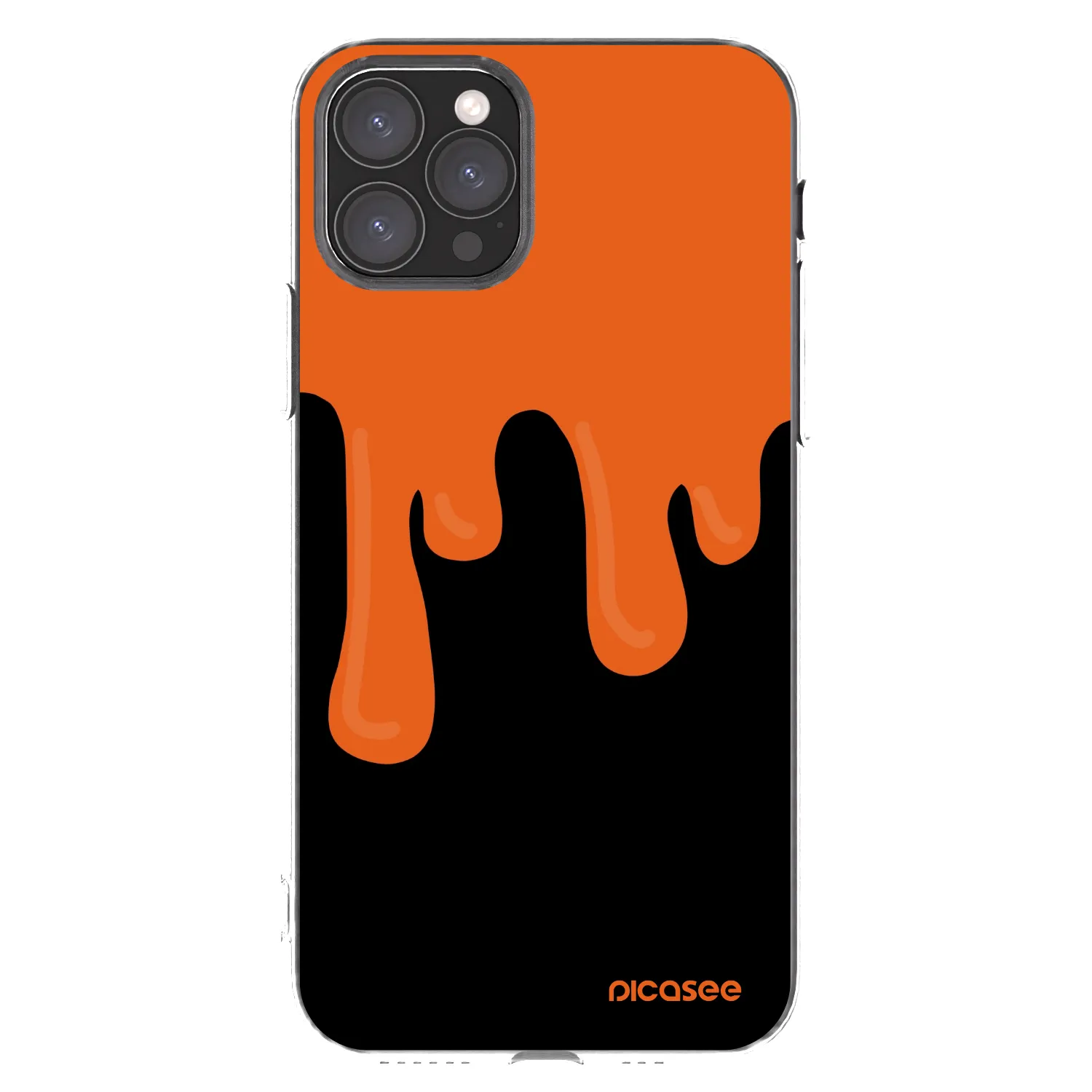 Picasee silikonový průhledný obal pro Apple iPhone 11 Pro - Orange spooky