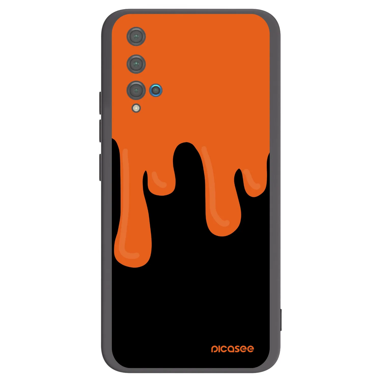 Picasee silikonový černý obal pro Huawei Nova 5T - Orange spooky