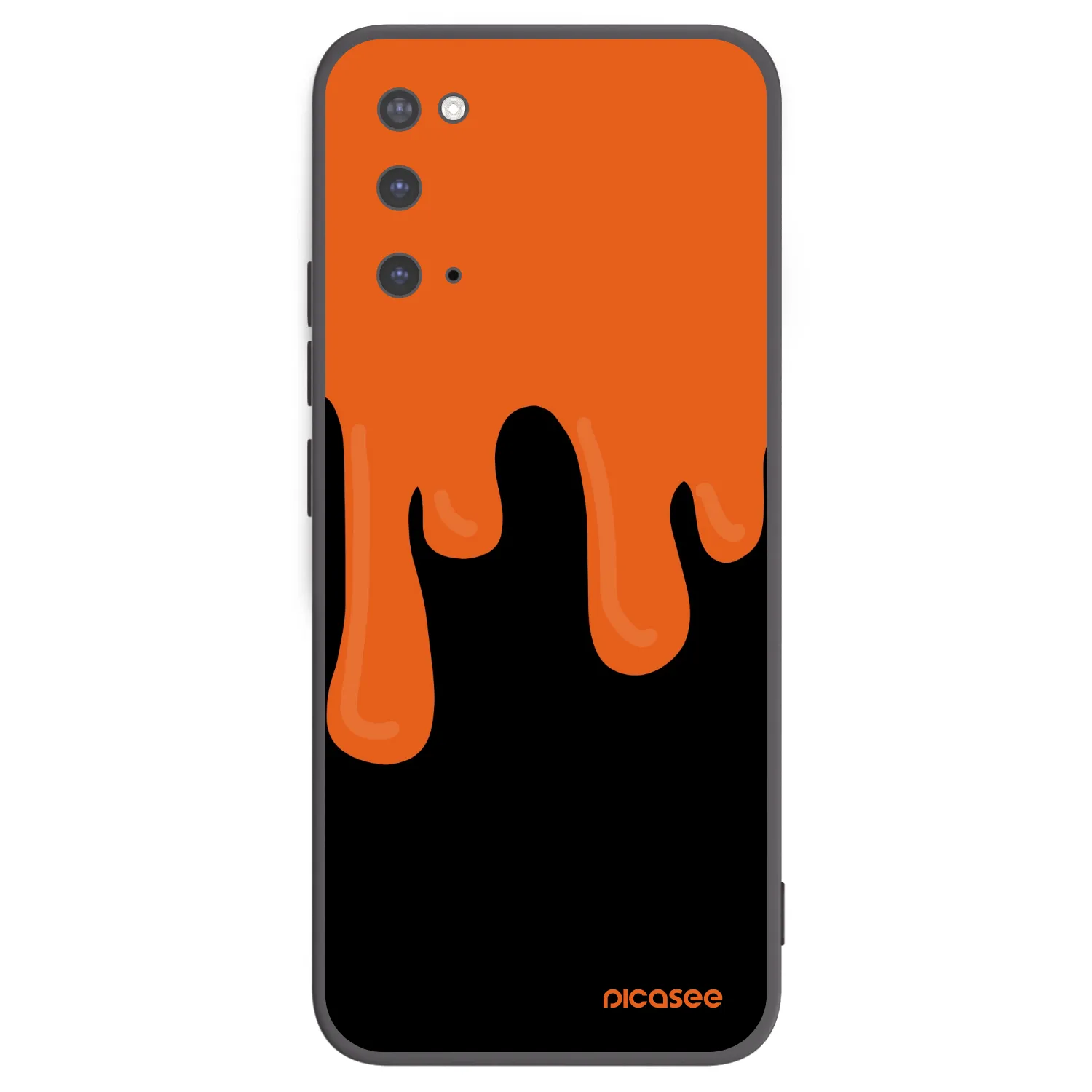 Picasee silikonový černý obal pro Samsung Galaxy S20 G980F - Orange spooky