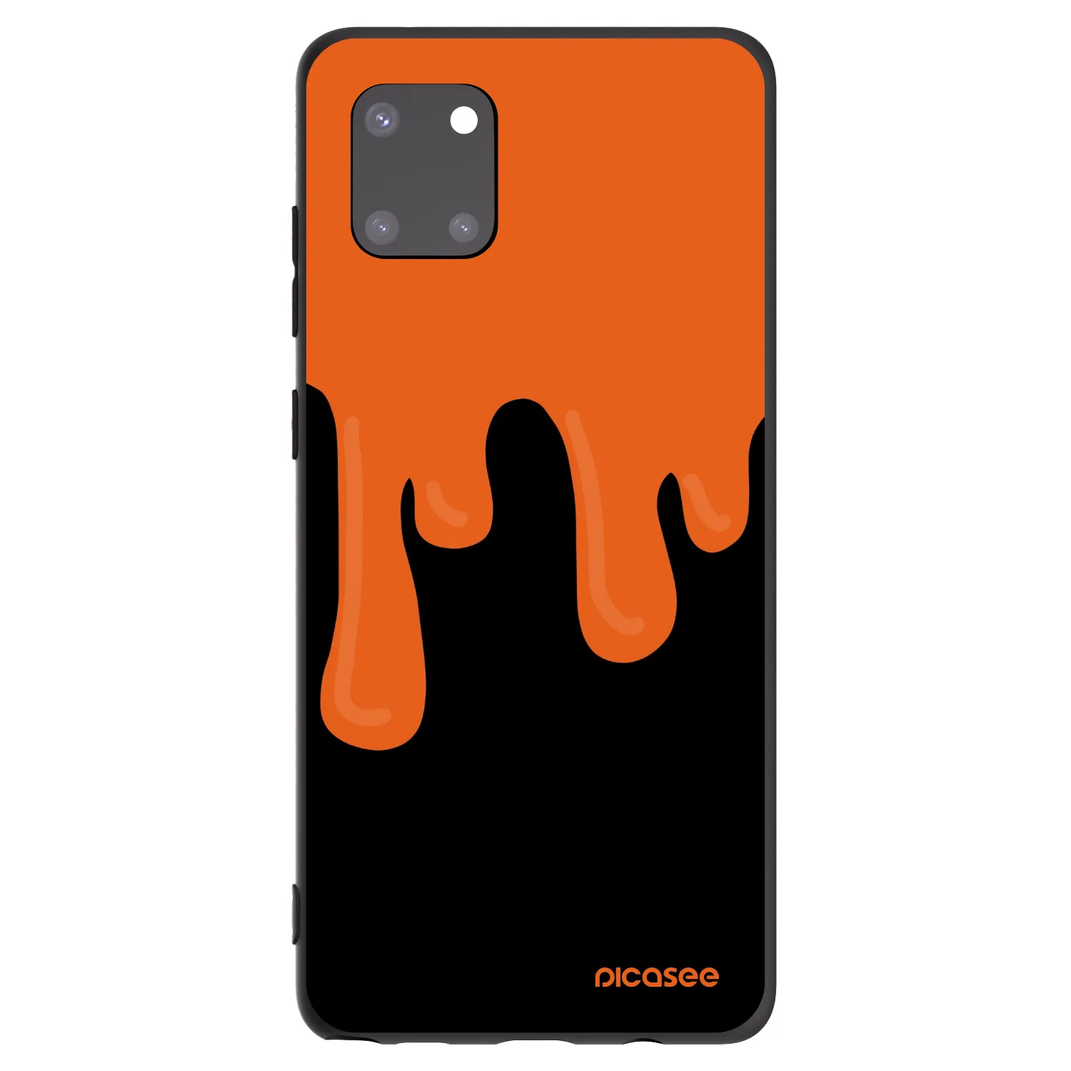 Picasee silikonový černý obal pro Samsung Galaxy Note 10 Lite N770F - Orange spooky
