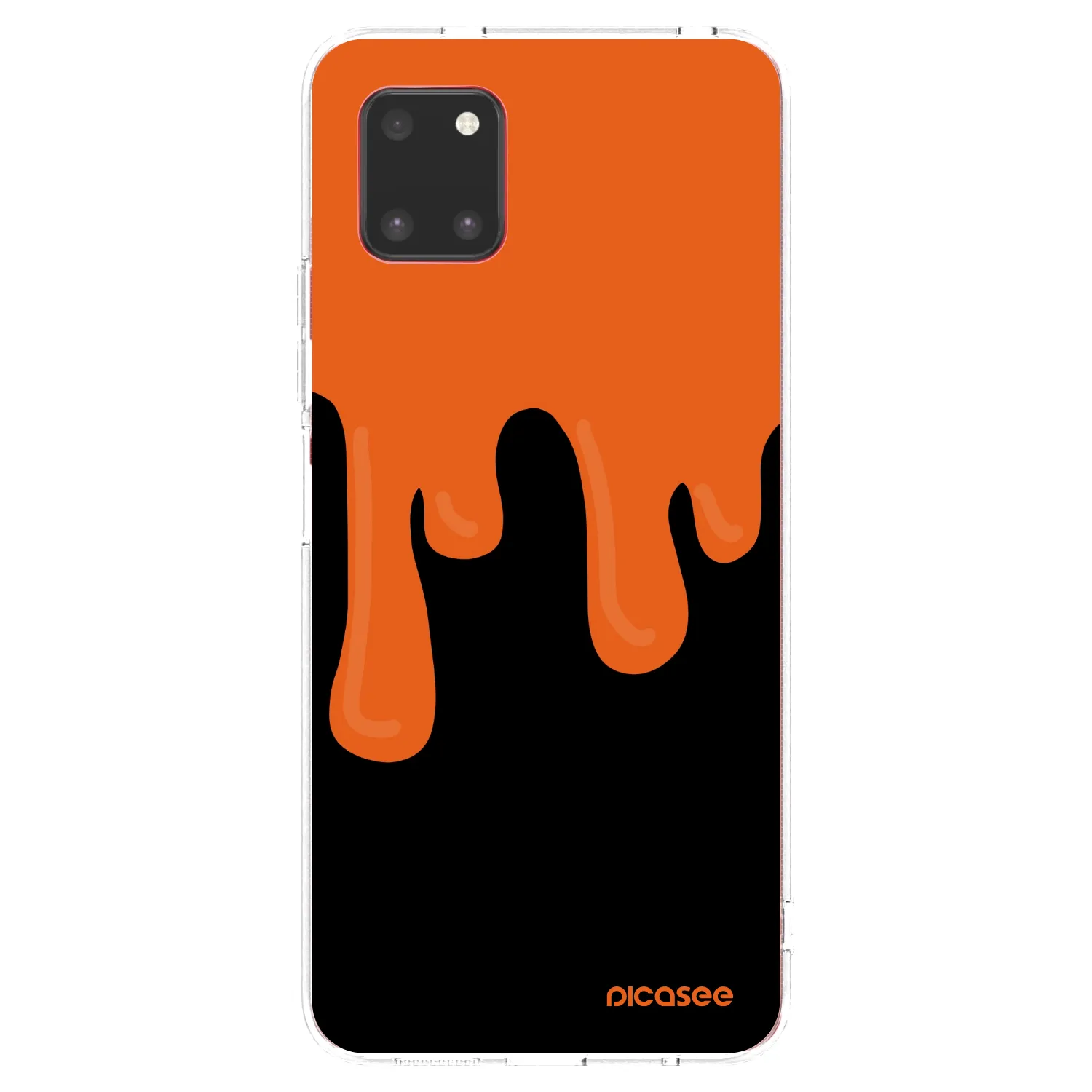 Picasee silikonový průhledný obal pro Samsung Galaxy Note 10 Lite N770F - Orange spooky