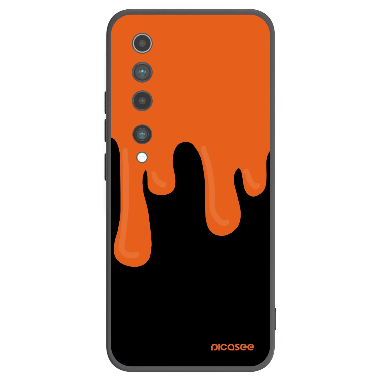 Picasee silikonový černý obal pro Xiaomi Mi 10 - Orange spooky