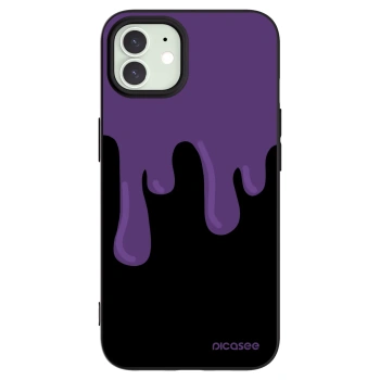 Picasee silikonový černý obal pro Apple iPhone 12 - Purple spooky
