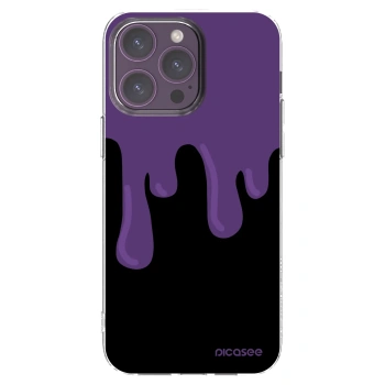 Picasee silikonový průhledný obal pro Apple iPhone 14 Pro Max - Purple spooky