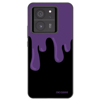 Picasee silikonový černý obal pro Xiaomi 13T Pro - Purple spooky