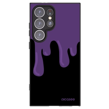 Picasee silikonový černý obal pro Samsung Galaxy S24 Ultra S928B 5G - Purple spooky