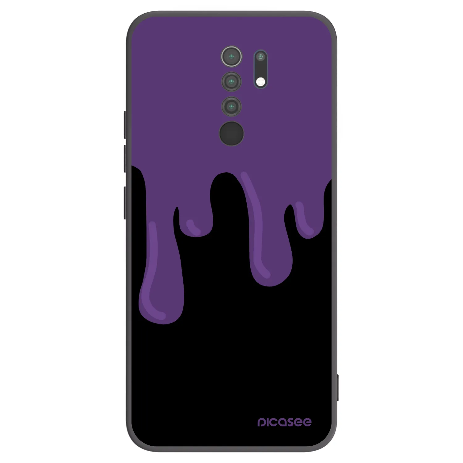 Picasee silikonový černý obal pro Xiaomi Redmi 9 - Purple spooky