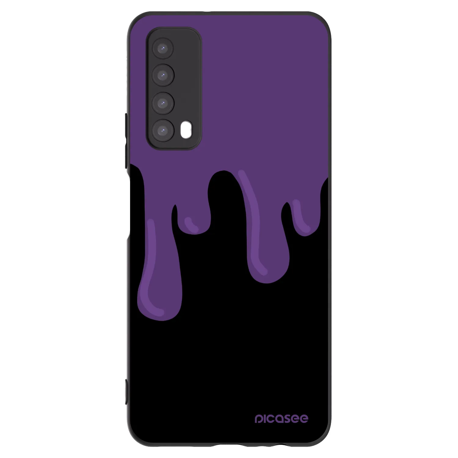 Picasee silikonový černý obal pro Huawei P Smart 2021 - Purple spooky